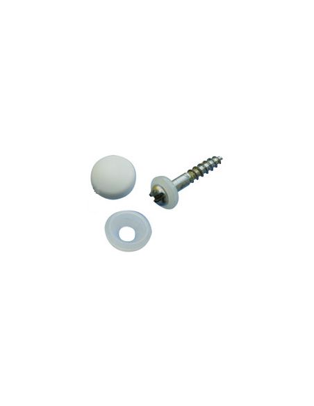 Cache-vis blanc pour vis 3.5mm - Paquet de 100