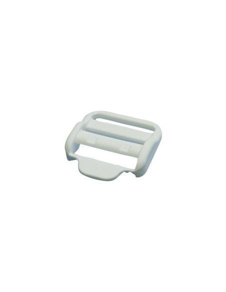 Boucle plastique blanc 25mm