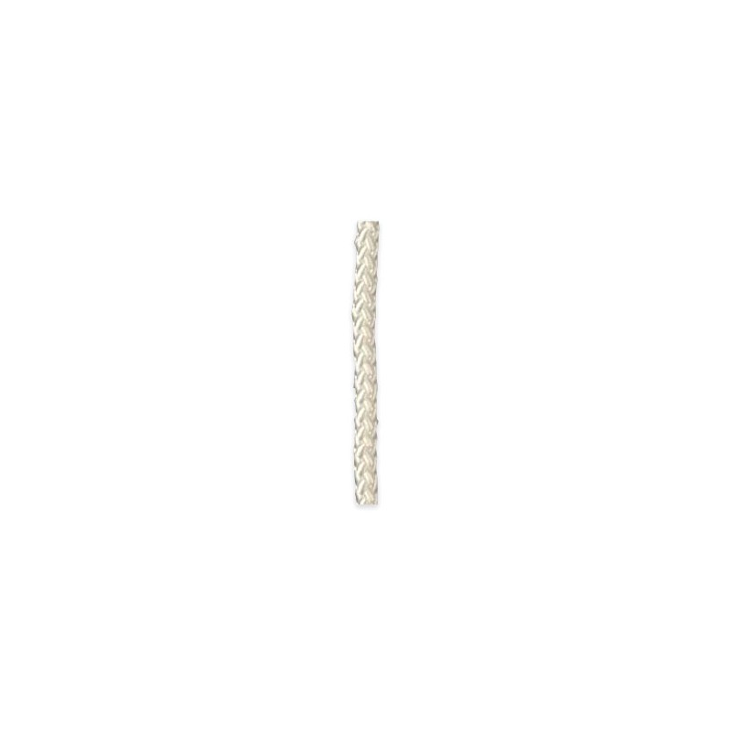 Drisse Nylon blanc 4mm sans âme, rouleau de 100ml