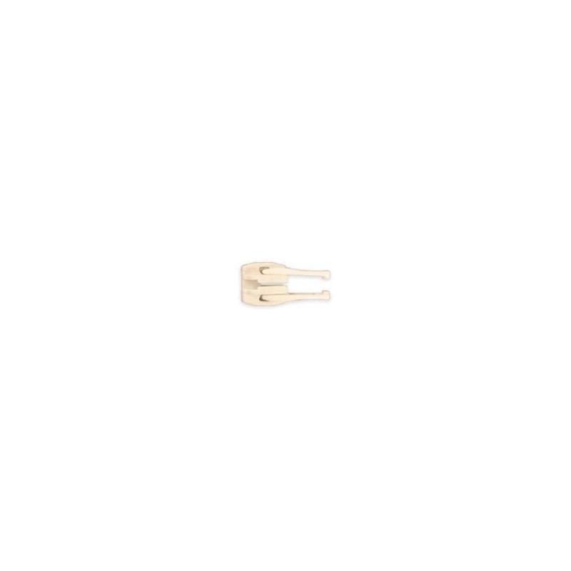 Curseur plastique Beige double tirette - Chaine 10