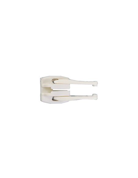 Curseur plastique blanc double tirette pour fermeture YKK 10