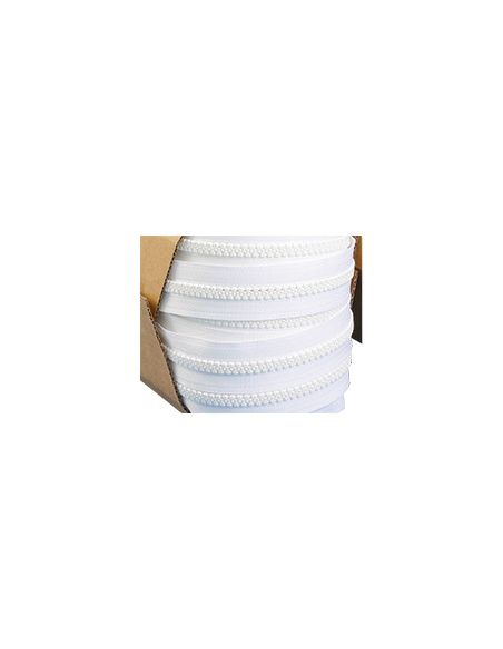 Fermeture YKK 10 continue blanc, rouleau de 100ML