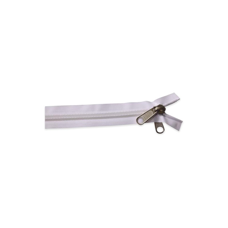 YKK Spirale 10 blanc séparable double tirette, 1.50M