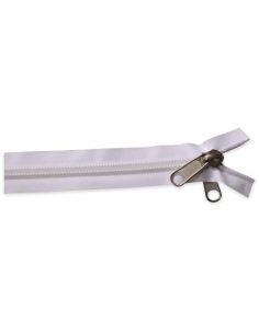 YKK Spirale 10 blanc séparable double tirette, 2.50M