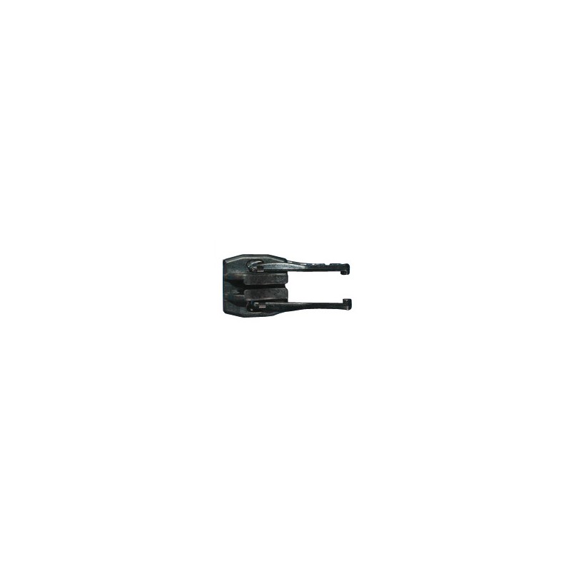 Curseur plastique noir double tirette pour fermeture YKK 10
