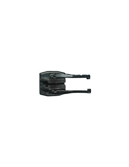 Curseur plastique noir double tirette pour fermeture YKK 10