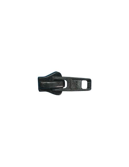 Curseur plastique noir simple tirette pour fermeture YKK 10