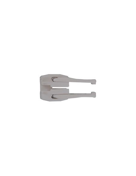 Curseur plastique silver double tirette pour fermeture YKK 10