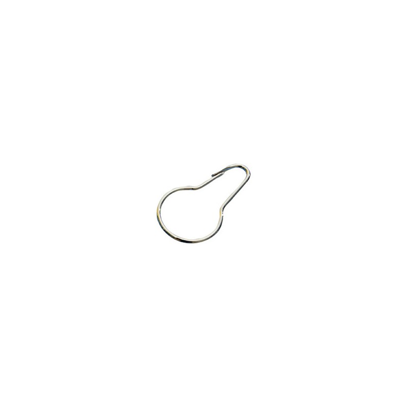Anneau douche laiton nickelé, diamètre intérieur 40mm
