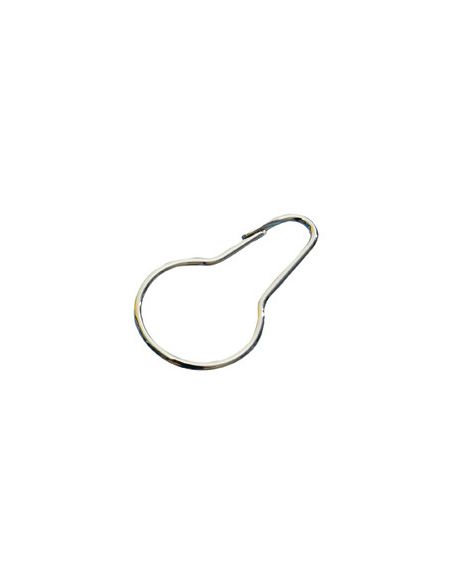 Anneau douche laiton nickelé, diamètre intérieur 40mm