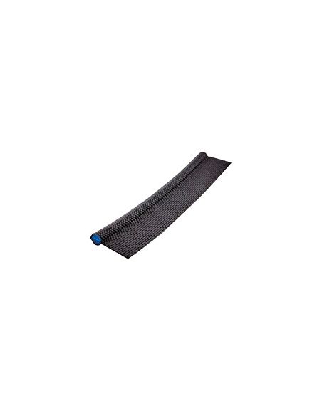 Jonc auvent noir, diamètre 7,5mm, double jupe soudée 20mm