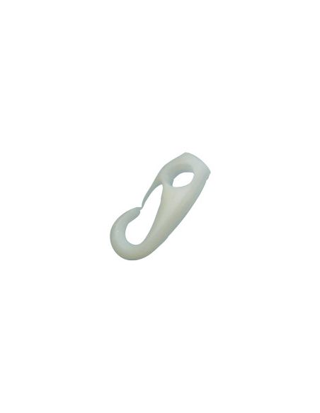 Crochet plastique rapide blanc 8mm