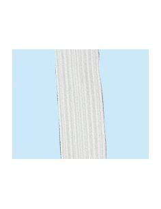 Tresse élastique 16 gommes 20mm blanc, rouleau de 100ml environ