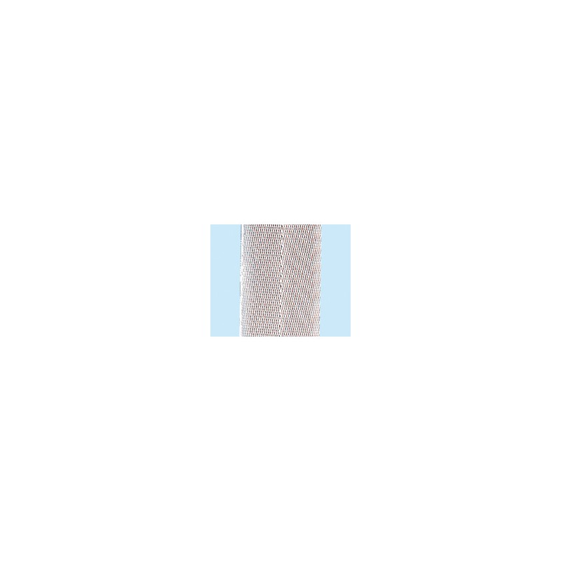Sangle polyester souple blanche 40mm, rouleau de 100ml