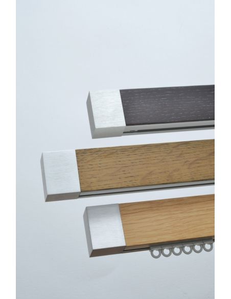 64402 RAIL COSMO 2 AVEC FACADE BOIS - 180CM