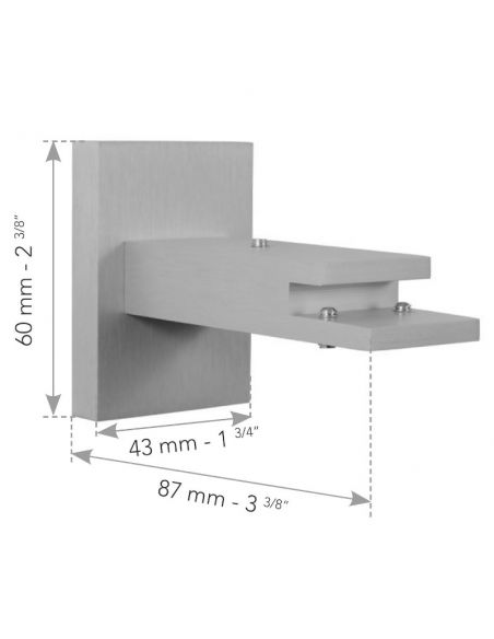 64434 SUPPORT 80MM MUR COSMO