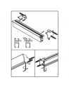 64461 2 NAISSANCES MURALES POUR RAIL PLAT COSMO