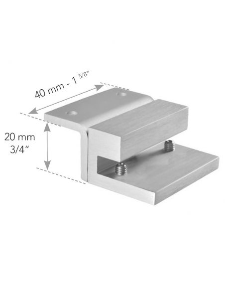 64466 2 SUPPORTS PLAFOND POUR RAIL COSMO