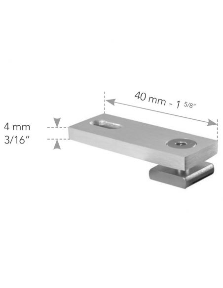 64467 2 SUPPORTS PLAFOND FINS POUR RAIL COSMO