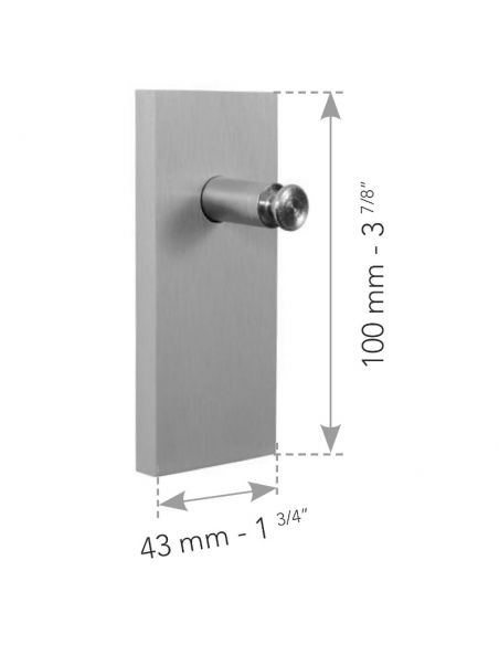 64470 KIT DE 2 PLATINES XL POUR SUPPORTS MUR COSMO