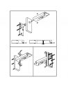 64470 KIT DE 2 PLATINES XL POUR SUPPORTS MUR COSMO