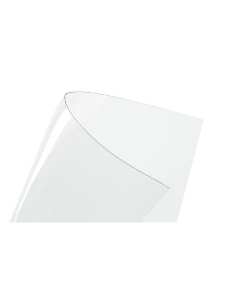 Nappe plastique souple transparent Cristal 20/100 (0.2 mm) STANDARD L144CM, AU MÈTRE