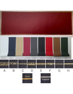 Cuir grain très fin de BUREAU FLORIDA sur mesure, vachette napa