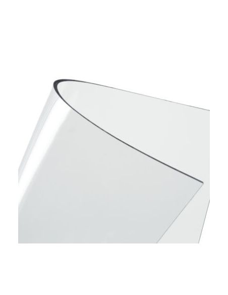 Nappe plastique souple transparent Cristal 300/100 (3 mm) HAUTE TRANSPARENCE L30CM, AU MÈTRE