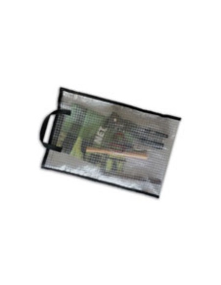 Rouleau 50 mètres PVC cristal souple 40/100 ARMÉ, largeur 200 cm, largeur du quadrillage 10 x 10 mm