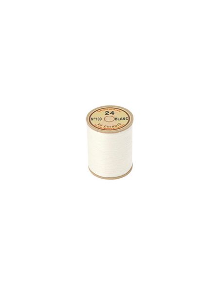 Fil de Lin 40 blanc - Bobine de 50 gr