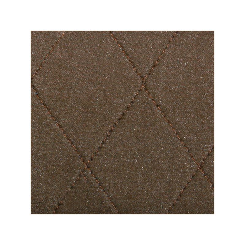 Matelassé sur mousse marron - Largeur 150 cm