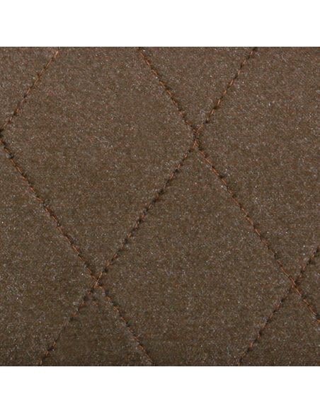 Matelassé sur mousse marron - Largeur 150 cm