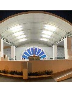 Toile PVC pour fermetures latérales, structures modulaires et de location, couvertures 2