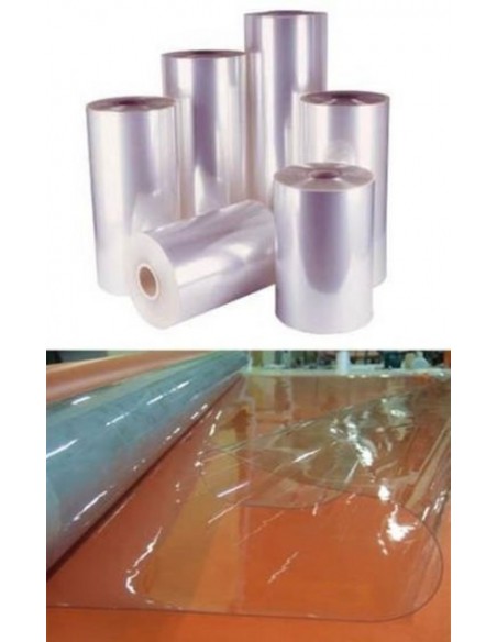 Nappe plastique souple transparent Cristal 200/100 (2 mm) HAUTE TRANSPARENCE L120CM, AU MÈTRE