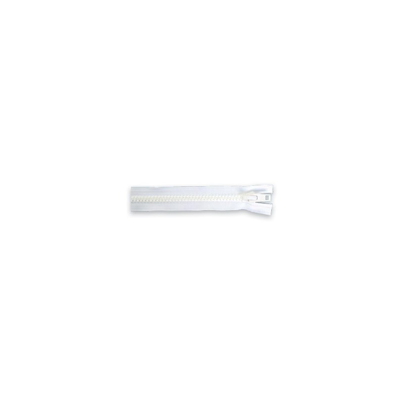 Fermeture YKK 10 blanc séparable double tirette chaine 9 mm