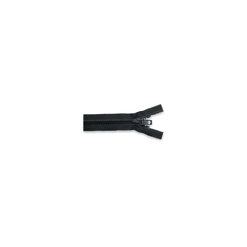 Fermeture YKK 10 noir séparable double tirette 9 mm