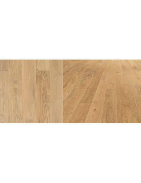 Parquet chêne massif français 1m² RUSTIQUE, largeur de lame 95 mm, épaisseur 23 mm, coupe aléatoire