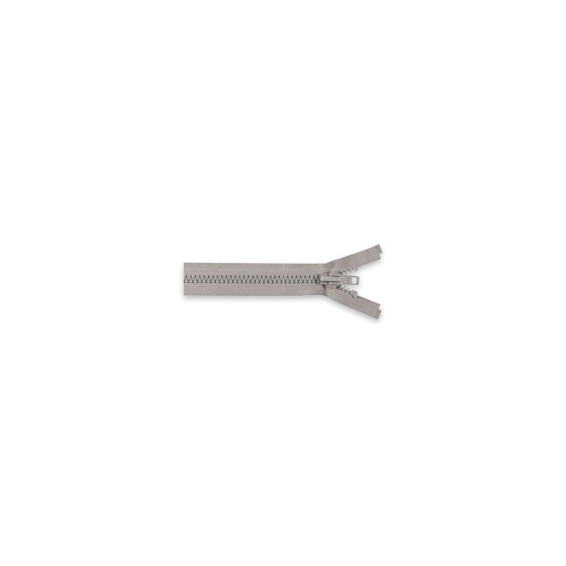Fermeture YKK 10 silver séparable simple tirette 9 mm